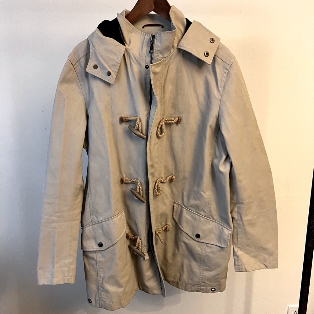 Banana Republic Tan Raincoat with Classic Design